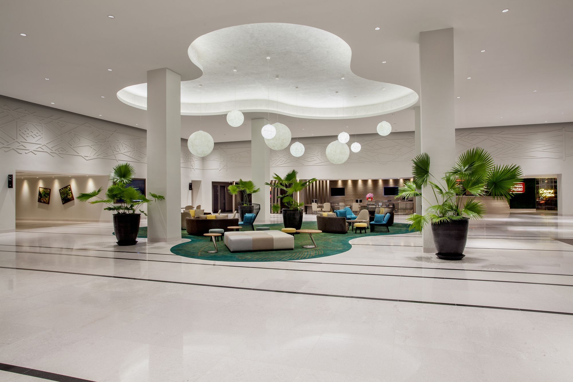 Hotel Pullman Miri Waterfront Exterior foto Lobby